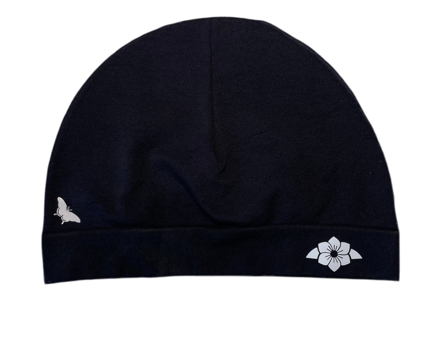 Butterfly Skull Cap Black