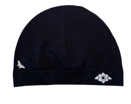 Butterfly Skull Cap Black