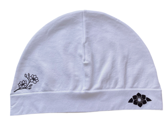 Blossom Skull Cap White