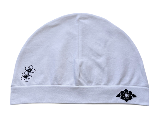 Double Flower Skull Cap White